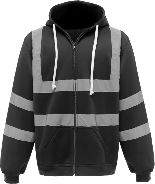 Casaco sweatshirt com capuz de alta visibilidade