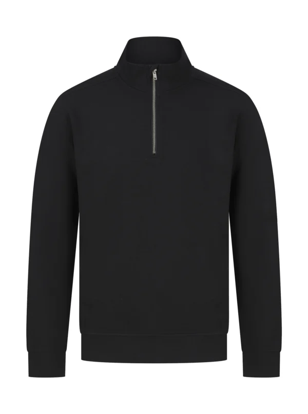 Sweatshirt com meio fecho unissexo
